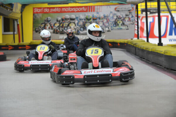 Prague go-karting activity for company events and stag parties